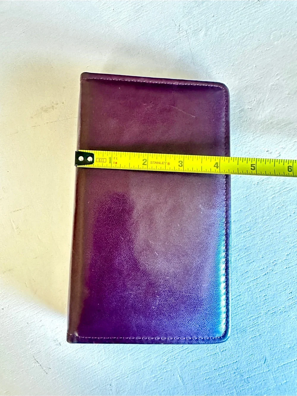 ROLODEX small leather binder- Burgundy